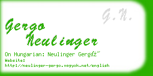 gergo neulinger business card